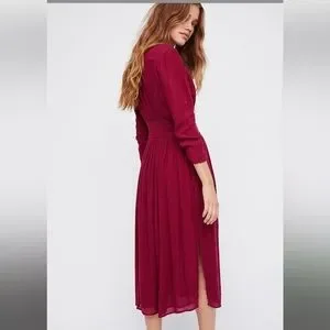 midi cotton a line dress Cotton Midi Relaxed Fit Dress M